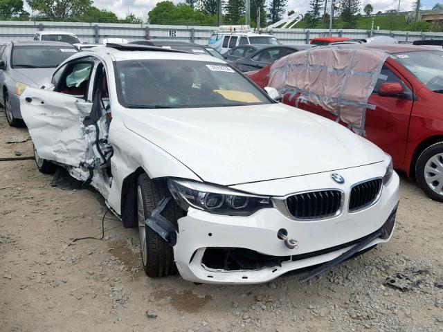 WBA4J1C57KBM15963 - 2019 BMW 430I GRAN WHITE photo 1