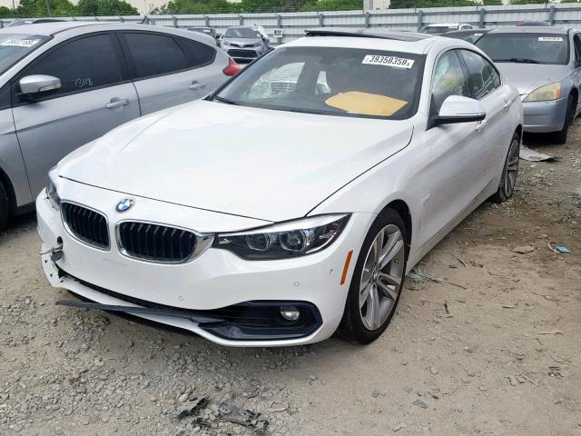 WBA4J1C57KBM15963 - 2019 BMW 430I GRAN WHITE photo 2