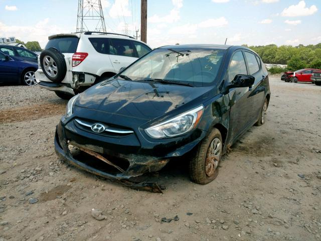 KMHCT5AE7FU233687 - 2015 HYUNDAI ACCENT GS BLACK photo 2