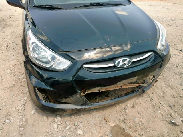 KMHCT5AE7FU233687 - 2015 HYUNDAI ACCENT GS BLACK photo 9