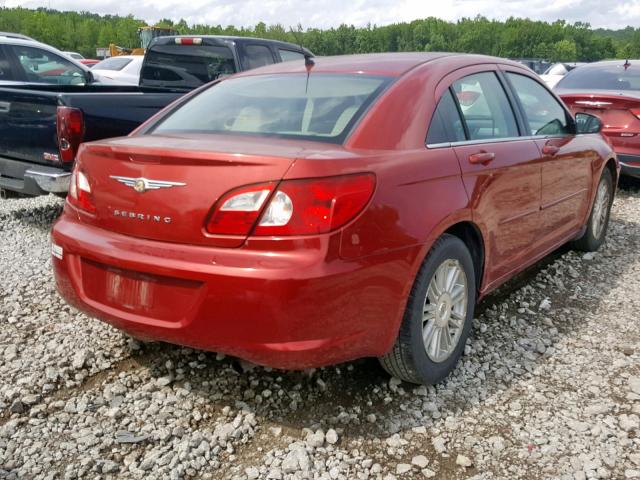 1C3LC56K47N508211 - 2007 CHRYSLER SEBRING TO RED photo 4