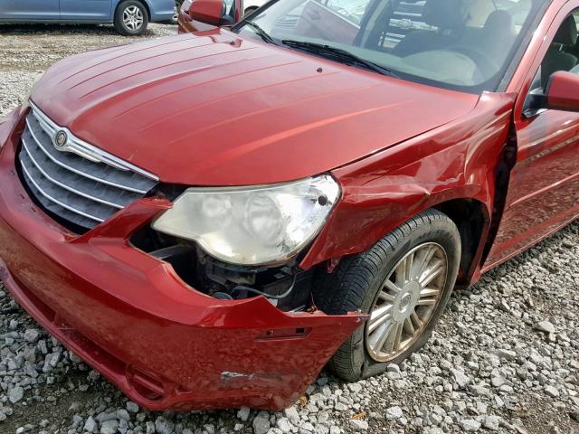 1C3LC56K47N508211 - 2007 CHRYSLER SEBRING TO RED photo 9