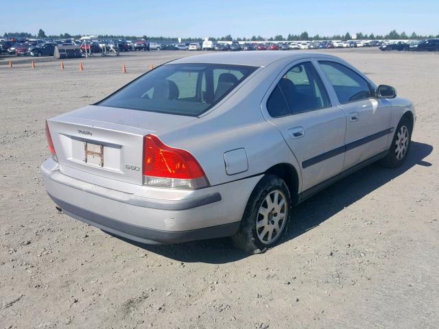 YV1RS61R412043256 - 2001 VOLVO S60 WHITE photo 4