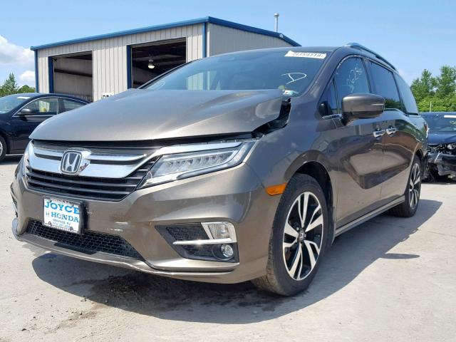 5FNRL6H99JB030606 - 2018 HONDA ODYSSEY EL BROWN photo 2