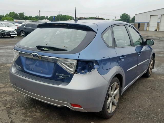 JF1GH63608H837358 - 2008 SUBARU IMPREZA OU BLUE photo 4