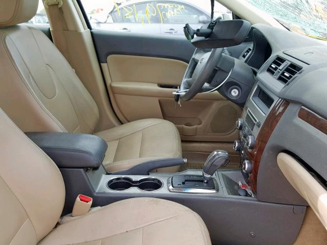 3FAHP0JG4AR387363 - 2010 FORD FUSION SEL TAN photo 5