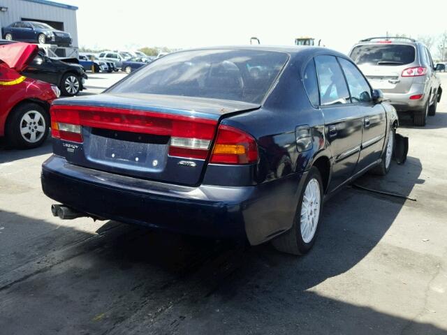 4S3BE635437210794 - 2003 SUBARU LEGACY L BLUE photo 4