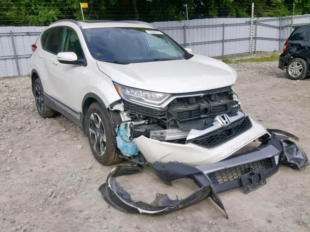 2HKRW2H9XJH149783 - 2018 HONDA CR-V TOURI WHITE photo 1