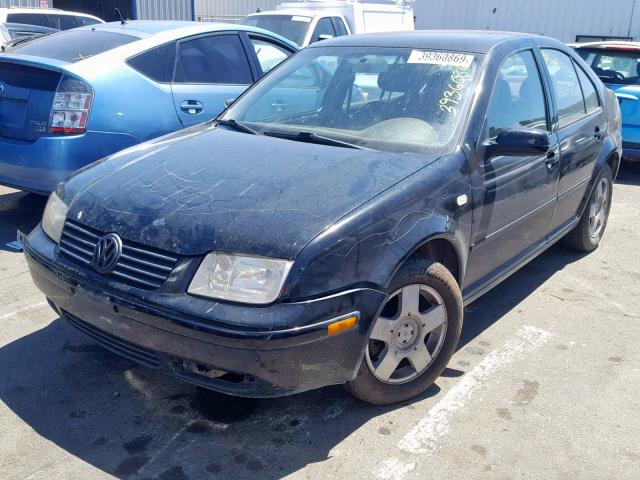 3VWSC29M7YM141882 - 2000 VOLKSWAGEN JETTA GLS BLACK photo 2