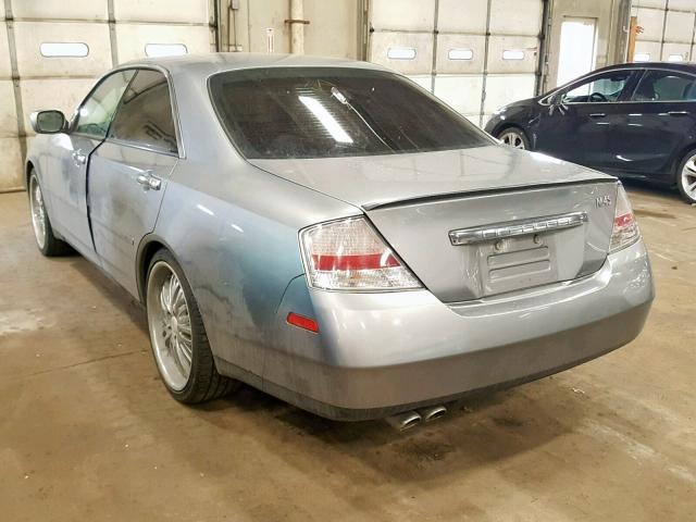 JNKAY41E43M000299 - 2003 INFINITI M45 GRAY photo 3