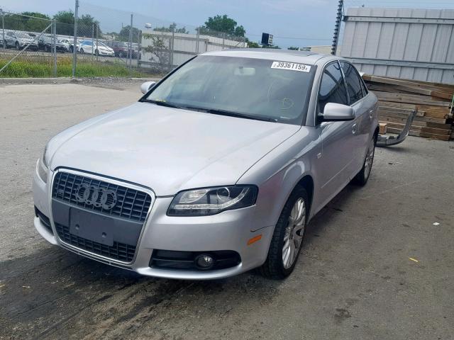 WAUAF78E58A130449 - 2008 AUDI A4 2.0T SILVER photo 2