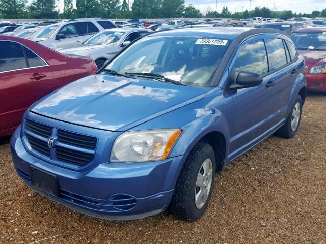 1B3HB28C77D102729 - 2007 DODGE CALIBER BLUE photo 2