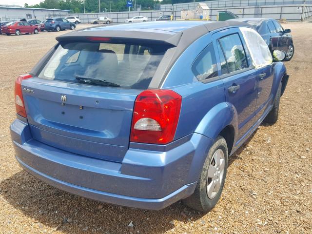 1B3HB28C77D102729 - 2007 DODGE CALIBER BLUE photo 4