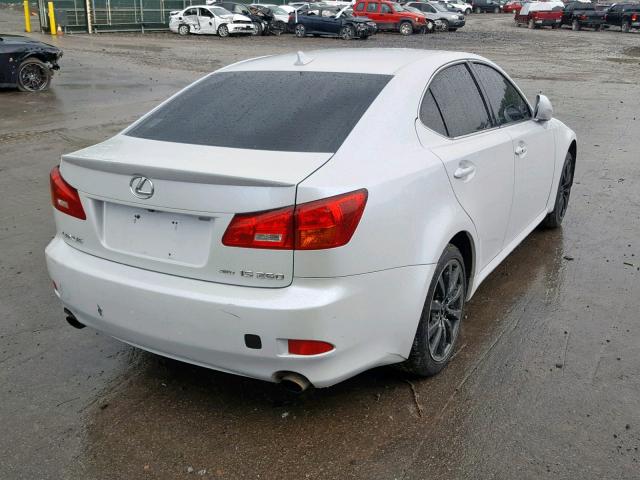 JTHCK262572019328 - 2007 LEXUS IS 250 WHITE photo 4