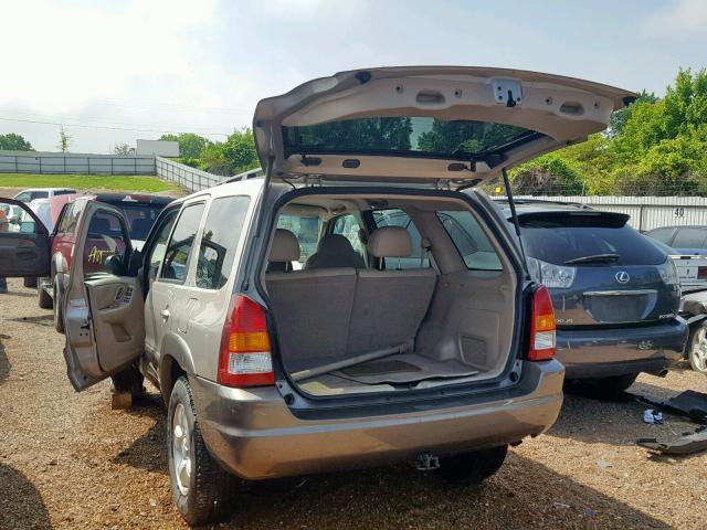 4F2CU08111KM70333 - 2001 MAZDA TRIBUTE LX BEIGE photo 3