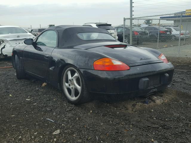 WP0CA2980YU623749 - 2000 PORSCHE BOXSTER BLACK photo 3