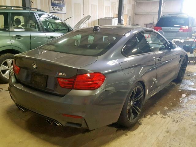 WBS3R9C5XFK331284 - 2015 BMW M4 GRAY photo 4