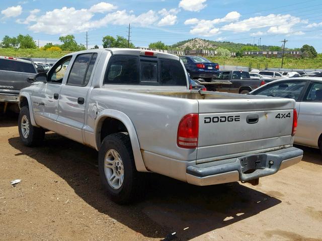 1B7HG2AN11S329879 - 2001 DODGE DAKOTA QUA SILVER photo 3