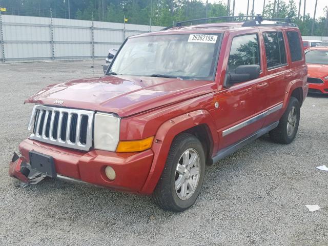 1J8HG58N16C253128 - 2006 JEEP COMMANDER BLACK photo 2