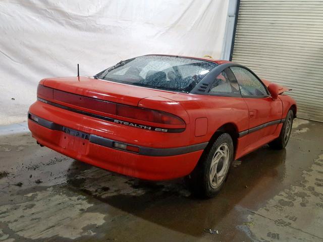 JB3XD54BXMY028635 - 1991 DODGE STEALTH ES RED photo 4