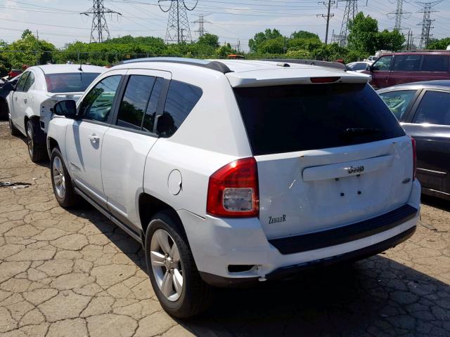1J4NT1FB5BD213852 - 2011 JEEP COMPASS SP თეთრი ფოტო 3