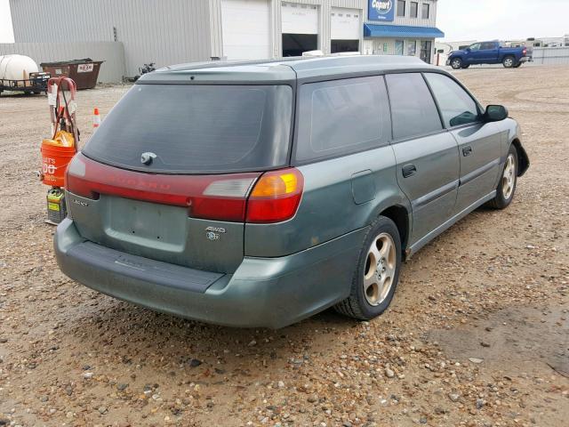 4S3BH625XY6302630 - 2000 SUBARU LEGACY BRI GREEN photo 4