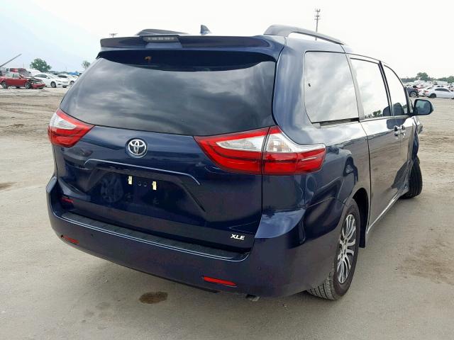 5TDYZ3DC9KS988197 - 2019 TOYOTA SIENNA LIM BLUE photo 4