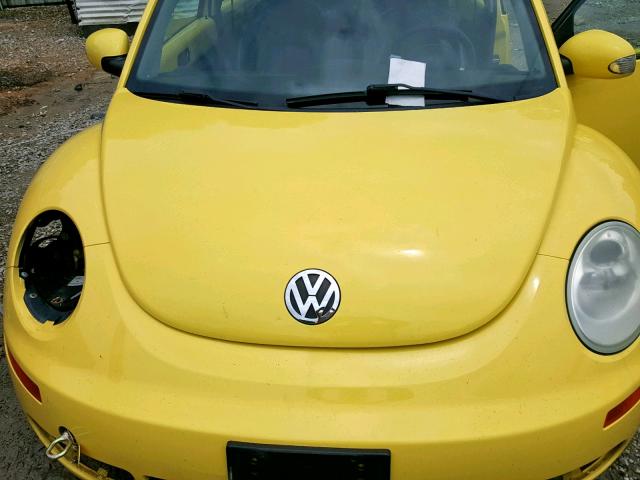 3VWPG3AG7AM006235 - 2010 VOLKSWAGEN NEW BEETLE ყვითელი ფოტო 7