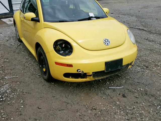 3VWPG3AG7AM006235 - 2010 VOLKSWAGEN NEW BEETLE ყვითელი ფოტო 9