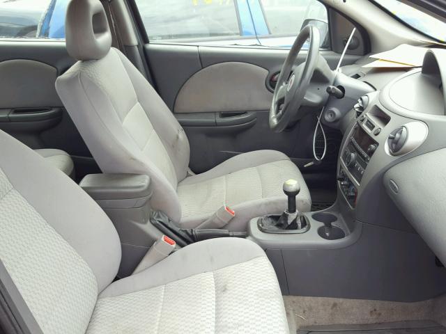 1G8AZ55F57Z166907 - 2007 SATURN ION LEVEL BLACK photo 5