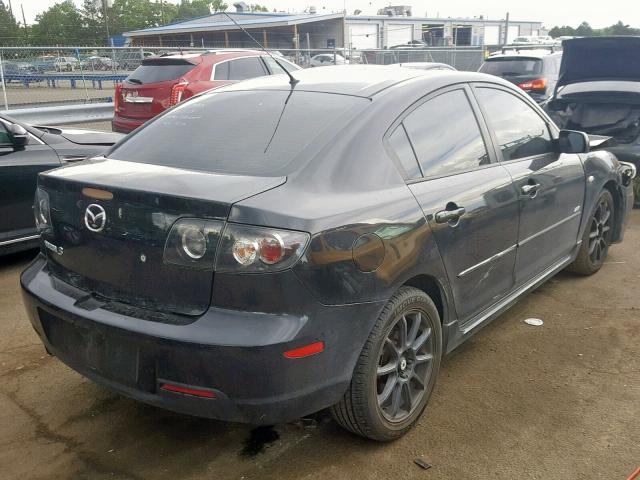 JM1BK323681802781 - 2008 MAZDA 3 S BLACK photo 4