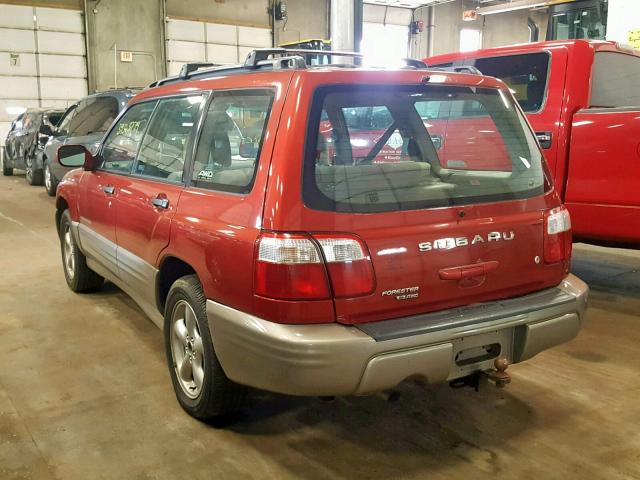 JF1SF65541H765669 - 2001 SUBARU FORESTER S RED photo 3