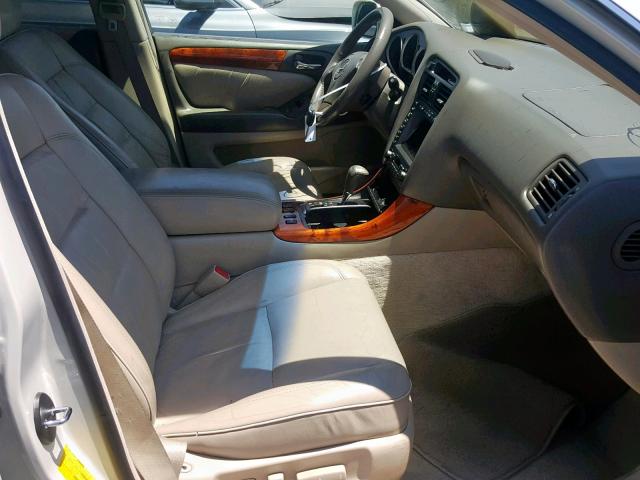 JT8BD69S040203639 - 2004 LEXUS GS 300 SILVER photo 5