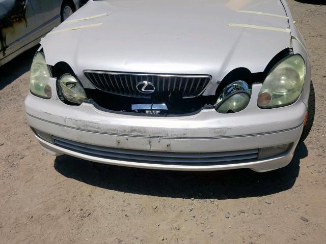 JT8BD69S040203639 - 2004 LEXUS GS 300 SILVER photo 9