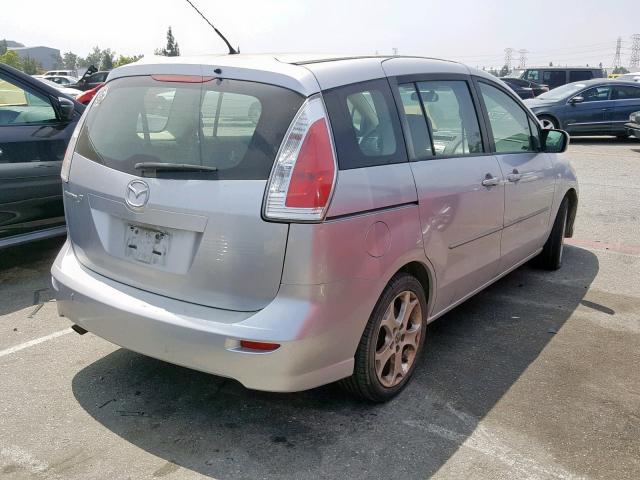 JM1CR29L290347032 - 2009 MAZDA 5 SILVER photo 4