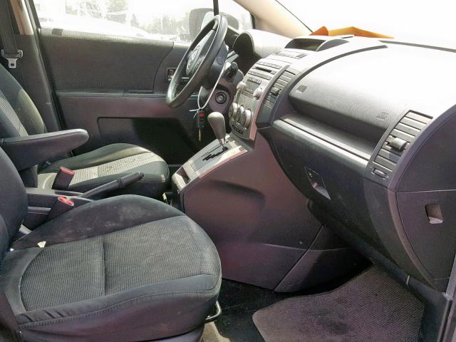 JM1CR29L290347032 - 2009 MAZDA 5 SILVER photo 5