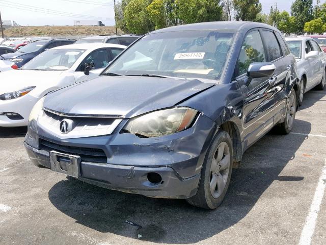 5J8TB18577A006185 - 2007 ACURA RDX TECHNO CHARCOAL photo 2