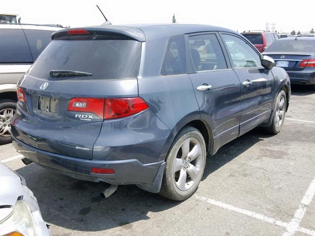 5J8TB18577A006185 - 2007 ACURA RDX TECHNO CHARCOAL photo 4