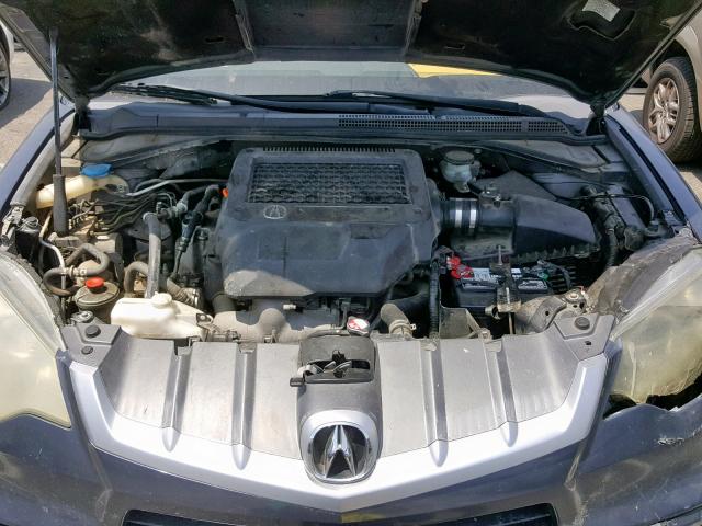 5J8TB18577A006185 - 2007 ACURA RDX TECHNO CHARCOAL photo 7