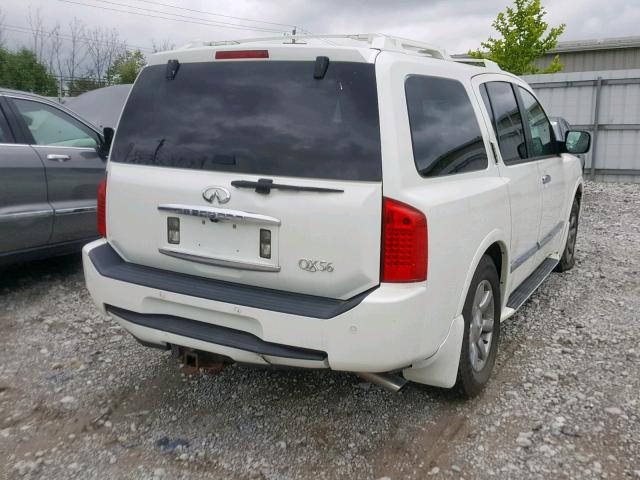 5N3AA08C85N813731 - 2005 INFINITI QX56 CREAM photo 4