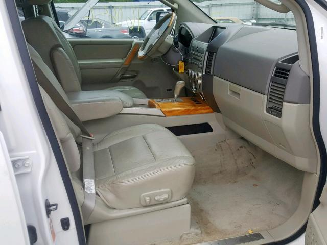 5N3AA08C85N813731 - 2005 INFINITI QX56 CREAM photo 5