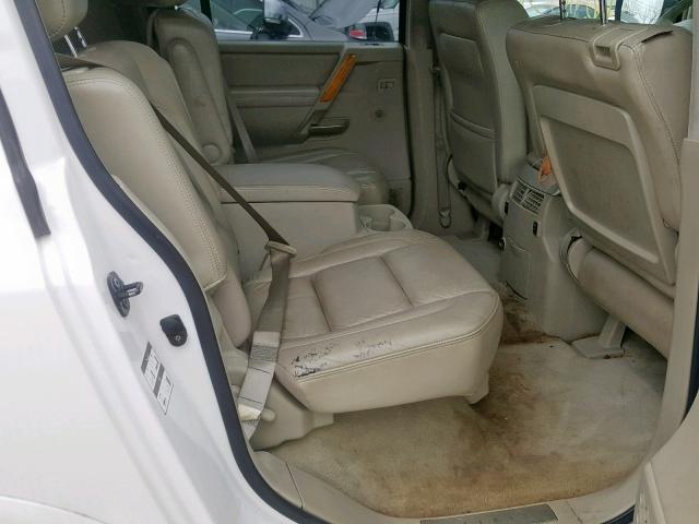 5N3AA08C85N813731 - 2005 INFINITI QX56 CREAM photo 6