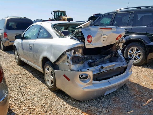 1G1AL18F087283487 - 2008 CHEVROLET COBALT LT SILVER photo 3