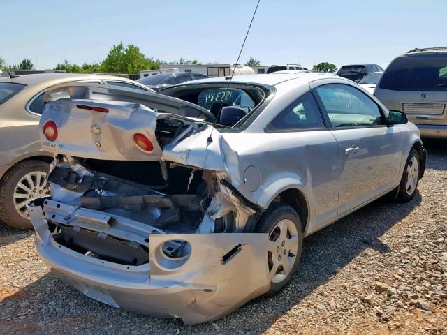 1G1AL18F087283487 - 2008 CHEVROLET COBALT LT SILVER photo 4