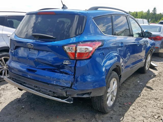 1FMCU9HD6JUB89711 - 2018 FORD ESCAPE SEL BLUE photo 4