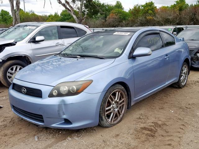 JTKDE167X80244594 - 2008 TOYOTA SCION TC ლურჯი ფოტო 2
