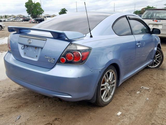 JTKDE167X80244594 - 2008 TOYOTA SCION TC ლურჯი ფოტო 4