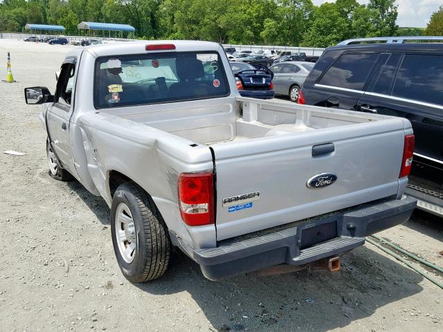 1FTKR1AD8APA11066 - 2010 FORD RANGER SILVER photo 3