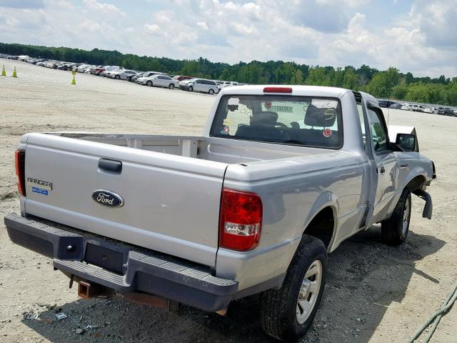 1FTKR1AD8APA11066 - 2010 FORD RANGER SILVER photo 4