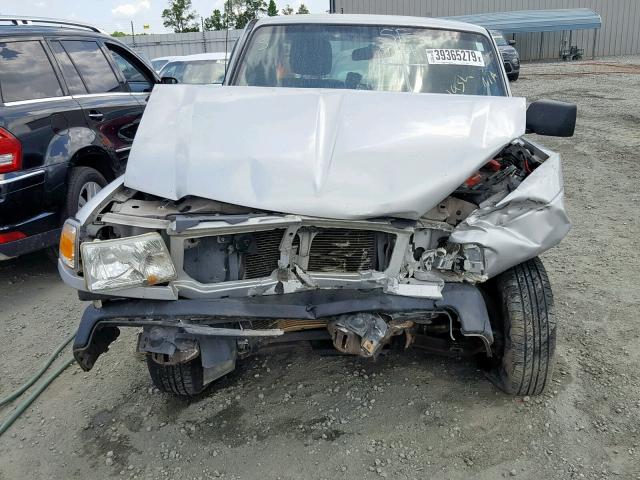 1FTKR1AD8APA11066 - 2010 FORD RANGER SILVER photo 7